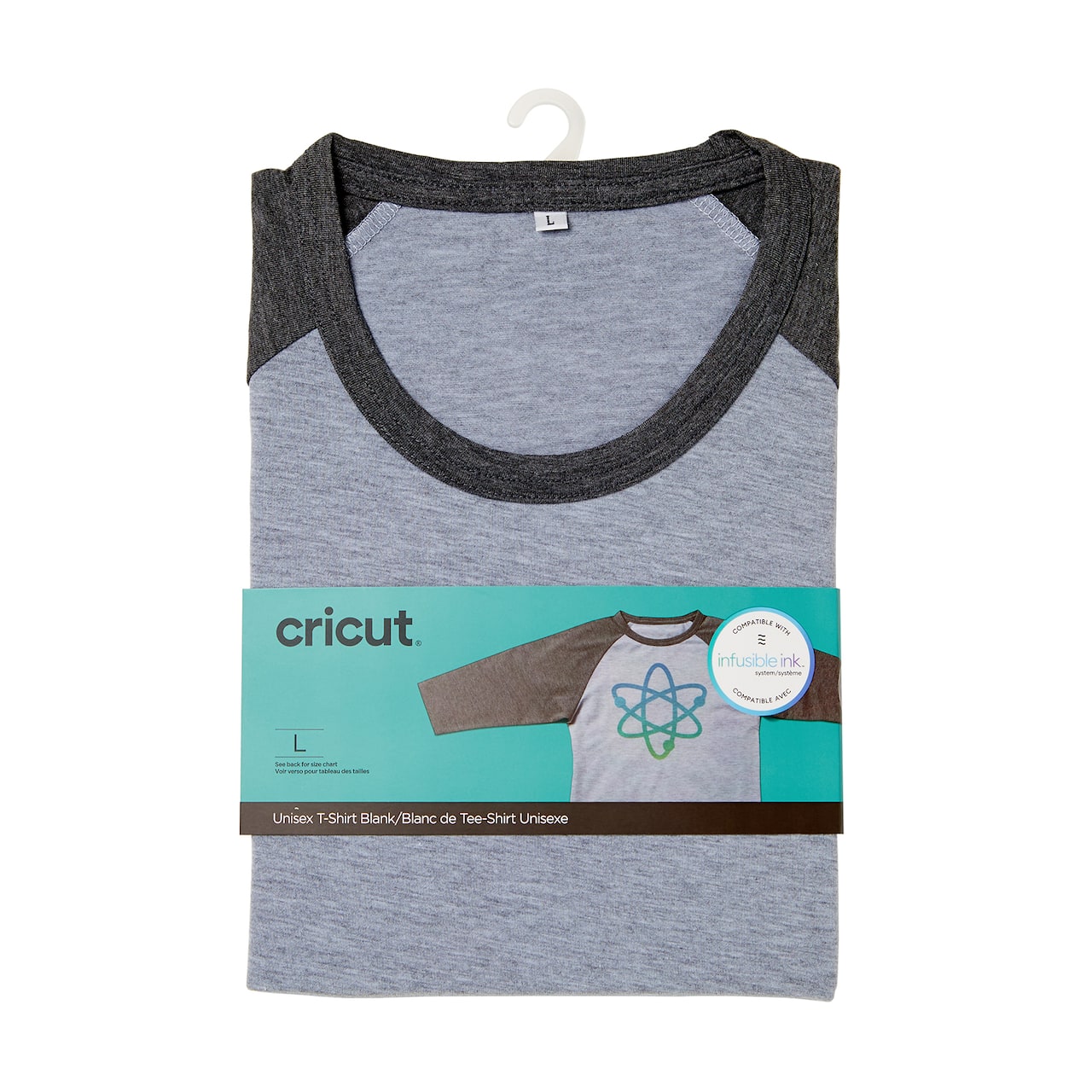Cricut® Unisex Adult Raglan Sleeve T-Shirt Blank